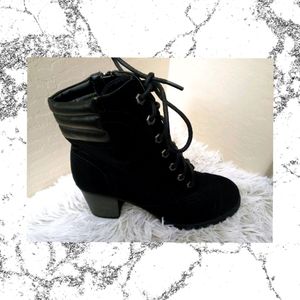 Black ankle boots
